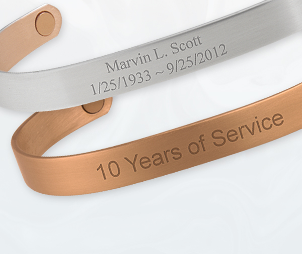 GoldSilver Classic Duet Magnetic Wristband  Sabona Copper Bracelets  Magnetic  Bracelets