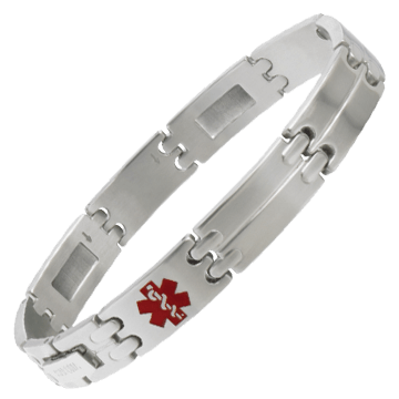 Stainless MyConditions Medical ID Bracelet